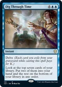 Dig Through Time - Commander 2021 - Magic: The Gathering card