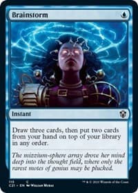 Brainstorm - Commander 2021 - Magic: The Gathering card