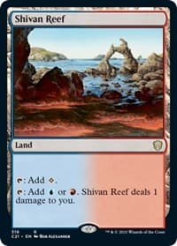 Shivan Reef - Commander 2021 - Magic: The Gathering card