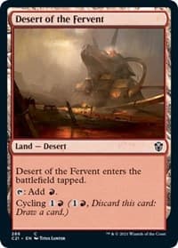 Desert of the Fervent - Commander 2021 - Magic: The Gathering card