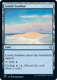 Lonely Sandbar - Commander 2021 - Magic: The Gathering card