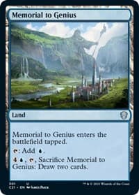 Memorial to Genius - Commander 2021 - Magic: The Gathering card
