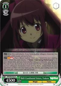 Well-Coordinated Sisters, Tsukasa - Magia Record: Puella Magi Madoka Magica [Side Story] (Anime) - Weiss Schwarz card