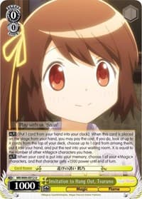 Invitation to Hang Out, Tsuruno - Magia Record: Puella Magi Madoka Magica [Side Story] (Anime) - Weiss Schwarz card