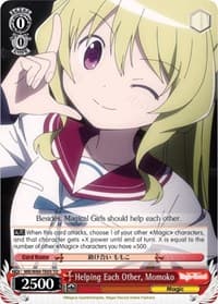 Helping Each Other, Momoko - Magia Record: Puella Magi Madoka Magica [Side Story] (Anime) - Weiss Schwarz card