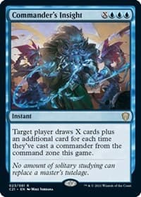 Commander's Insight - Commander 2021 - Magic: The Gathering card