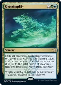 Oversimplify - Commander 2021 - Magic: The Gathering card
