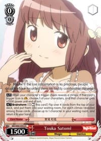 Touka Satomi - Magia Record: Puella Magi Madoka Magica [Side Story] (Anime) - Weiss Schwarz card