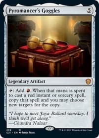 Pyromancer's Goggles - Commander 2021 - Magic: The Gathering card