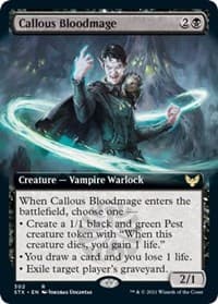 Callous Bloodmage (Extended Art) - Strixhaven: School of Mages - Magic: The Gathering card