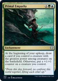 Primal Empathy - Commander 2021 - Magic: The Gathering card
