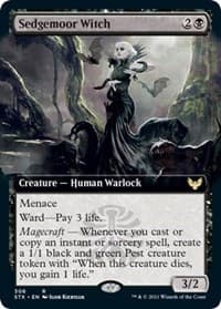 Sedgemoor Witch (Extended Art) - Strixhaven: School of Mages - Magic: The Gathering card