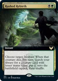 Rushed Rebirth (Extended Art) - Strixhaven: School of Mages - Magic: The Gathering card