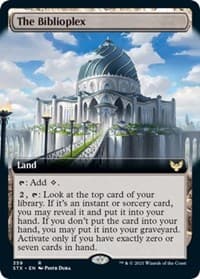The Biblioplex (Extended Art) - Strixhaven: School of Mages - Magic: The Gathering card