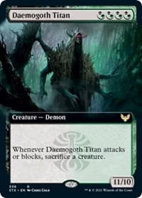 Daemogoth Titan (Extended Art) - Strixhaven: School of Mages - Magic: The Gathering card