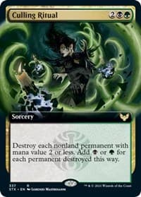 Culling Ritual (Extended Art) - Strixhaven: School of Mages - Magic: The Gathering card