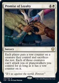 Promise of Loyalty - Commander 2021 - Magic: The Gathering card