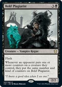 Bold Plagiarist - Commander 2021 - Magic: The Gathering card