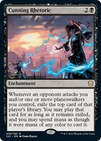 Cunning Rhetoric - Commander 2021 - Magic: The Gathering card