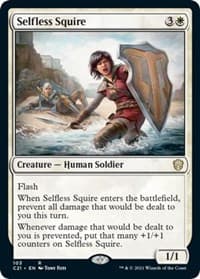 Selfless Squire - Commander 2021 - Magic: The Gathering card