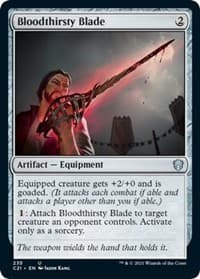 Bloodthirsty Blade - Commander 2021 - Magic: The Gathering card