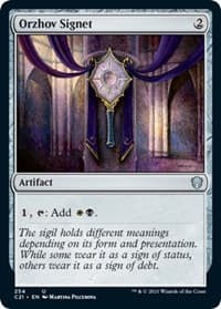 Orzhov Signet - Commander 2021 - Magic: The Gathering card