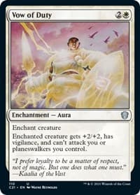 Vow of Duty - Commander 2021 - Magic: The Gathering card