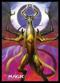 Magic: The Gathering Player's Card Sleeve - War of the Spark - Nicol Bolas, Dragon-God (80-Pack) - Ensky Card Sleeves - Card Sleeves card