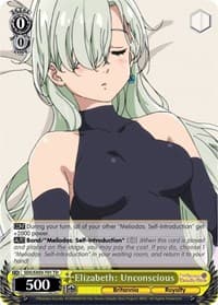 Elizabeth: Unconscious - The Seven Deadly Sins - Weiss Schwarz card