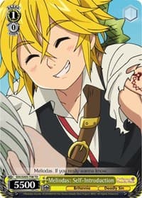 Meliodas: Self-Introduction - The Seven Deadly Sins - Weiss Schwarz card