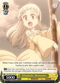 Elizabeth: Memories - The Seven Deadly Sins - Weiss Schwarz card