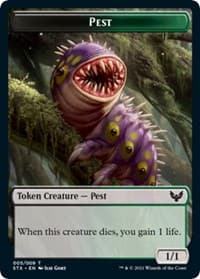 Pest Token - Strixhaven: School of Mages - Magic: The Gathering card