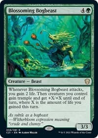 Blossoming Bogbeast - Commander 2021 - Magic: The Gathering card