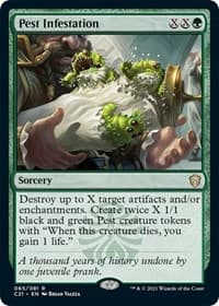 Pest Infestation - Commander 2021 - Magic: The Gathering card