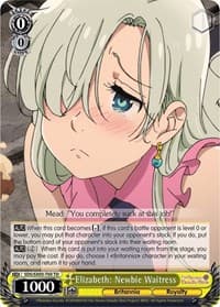 Elizabeth: Newbie Waitress - The Seven Deadly Sins - Weiss Schwarz card