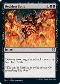 Reckless Spite - Commander 2021 - Magic: The Gathering card