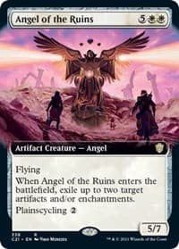 Angel of the Ruins (Extended Art) - Commander 2021 - Magic: The Gathering card