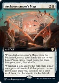 Archaeomancer's Map (Extended Art) - Commander 2021 - Magic: The Gathering card