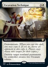 Excavation Technique (Extended Art) - Commander 2021 - Magic: The Gathering card