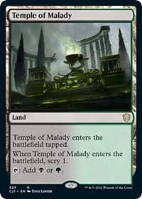 Temple of Malady - Commander 2021 - Magic: The Gathering card
