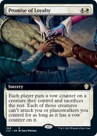 Promise of Loyalty (Extended Art) - Commander 2021 - Magic: The Gathering card