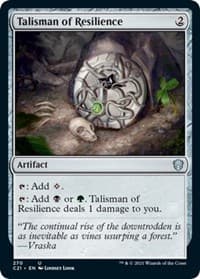 Talisman of Resilience - Commander 2021 - Magic: The Gathering card