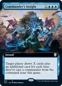 Commander's Insight (Extended Art) - Commander 2021 - Magic: The Gathering card