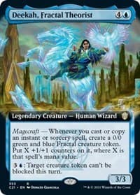 Deekah, Fractal Theorist (Extended Art) - Commander 2021 - Magic: The Gathering card