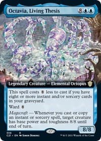 Octavia, Living Thesis (Extended Art) - Commander 2021 - Magic: The Gathering card