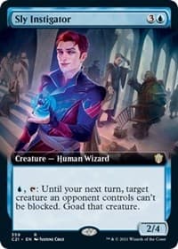 Sly Instigator (Extended Art) - Commander 2021 - Magic: The Gathering card