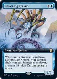 Spawning Kraken (Extended Art) - Commander 2021 - Magic: The Gathering card