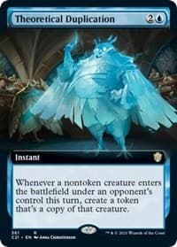Theoretical Duplication (Extended Art) - Commander 2021 - Magic: The Gathering card