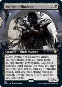 Author of Shadows (Extended Art) - Commander 2021 - Magic: The Gathering card