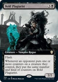 Bold Plagiarist (Extended Art) - Commander 2021 - Magic: The Gathering card